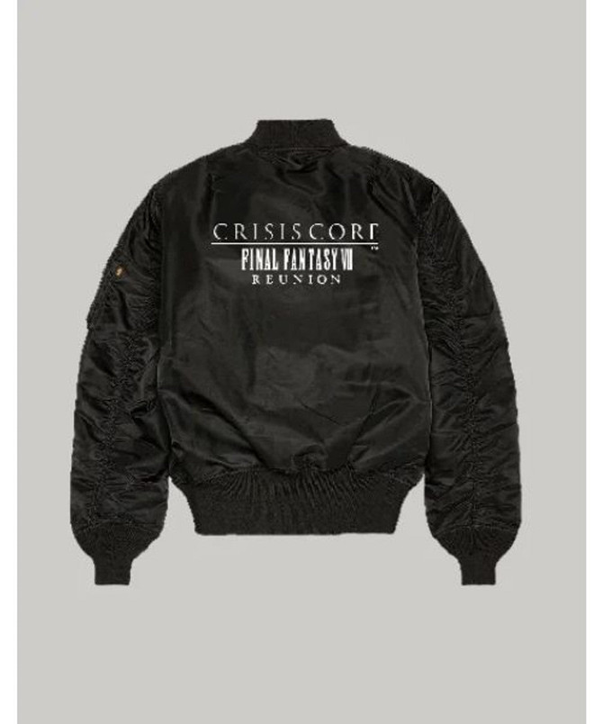 Crisis Core Black Bomber Jacket