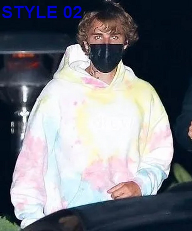 Justin Bieber Tie Dye Hoodie
