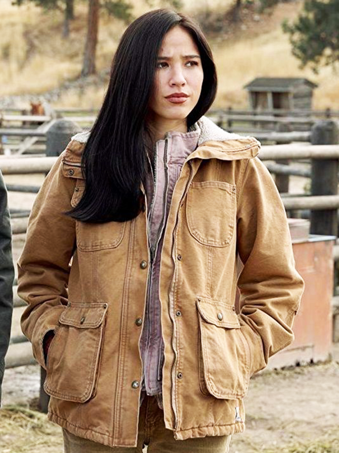 Yellowstone S02 Monica Dutton Shearling Jacket