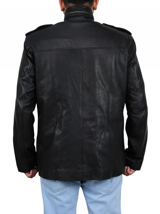 Anthony Lemke Dark Matter Black Leather Jacket Men