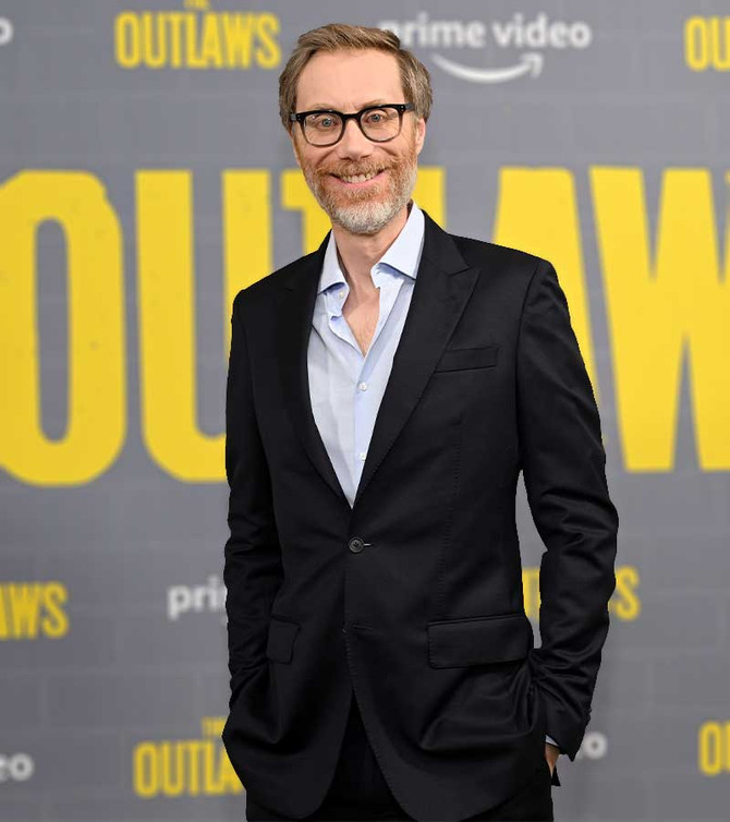 The Outlaws Event 2021 Stephen Merchant Black Suit The Outlaws Event 2021 Stephen Merchant Black Suit