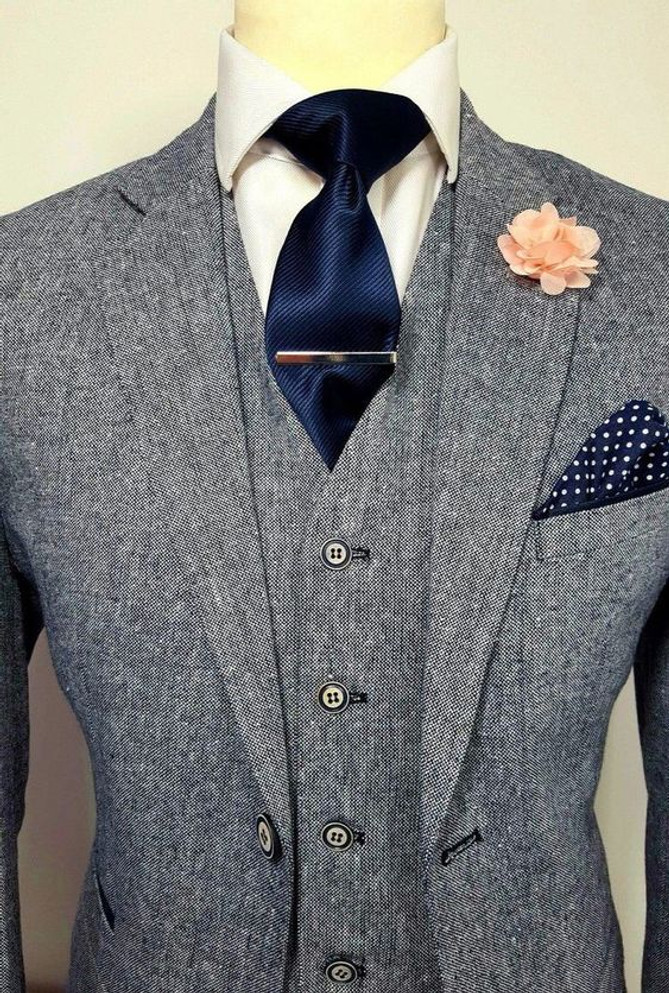 Three Piece Gangster Style Mens Grey Suit Three Piece Gangster Style Mens Grey Suit