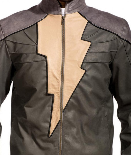 Black Adam Jacket | Dwayne Johnson Leather Biker Jacket