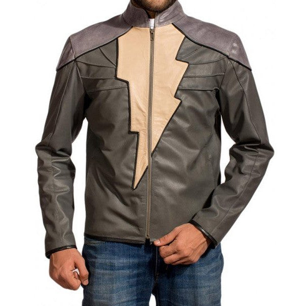 Black Adam Jacket | Dwayne Johnson Leather Biker Jacket