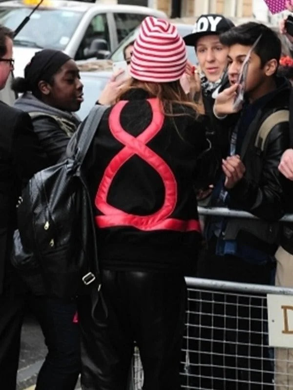 Valentine's Day Rihanna Black Leather Jacket