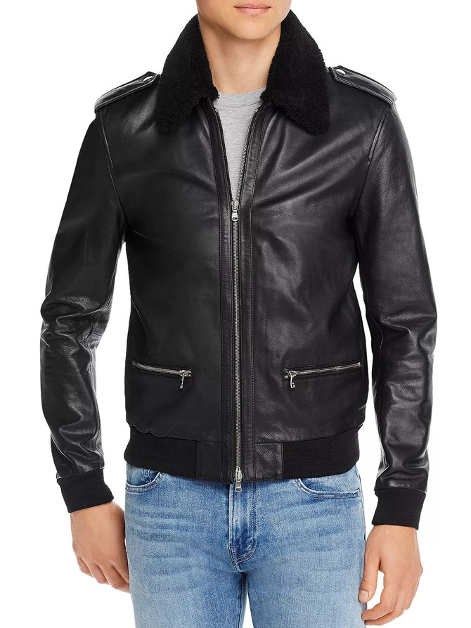Black Mens Bomber Jacket