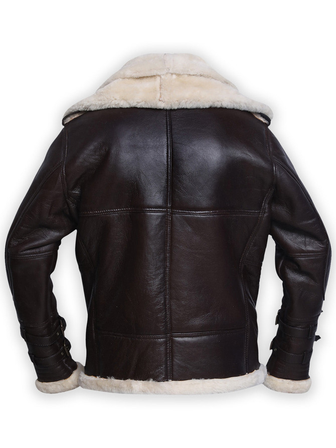 Men B3 Dark Bomber Shearling Jacket