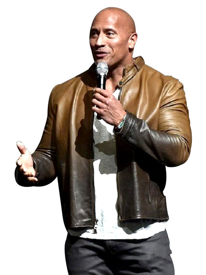 The Rock Stylish Real Leather Jacket For Men