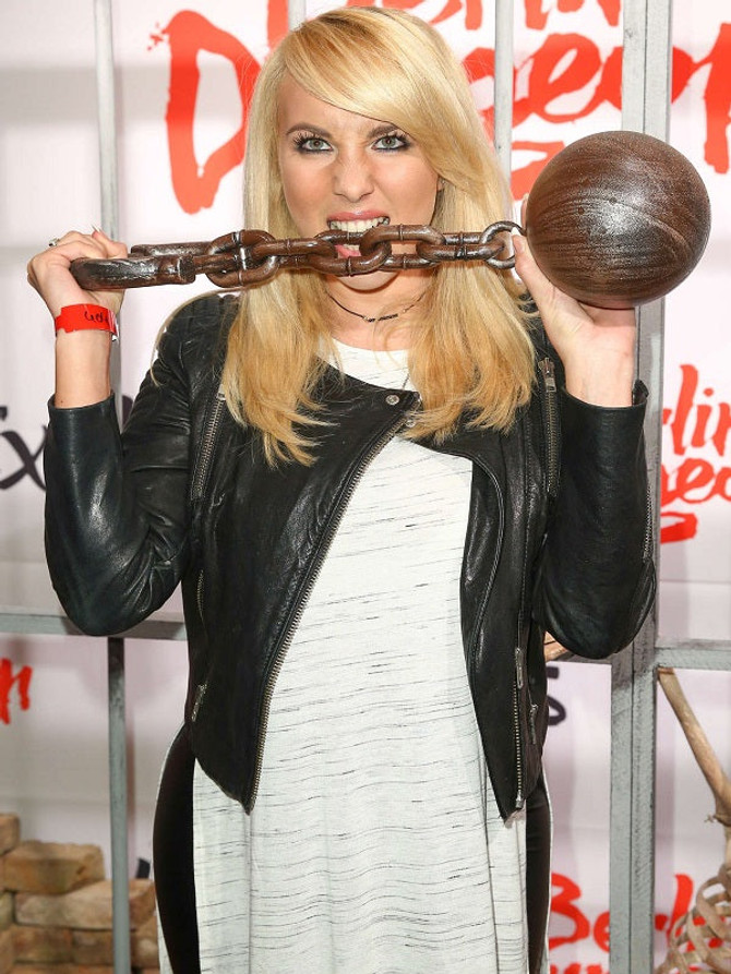 Singer Anne-Marie Padding Design Biker Jacket