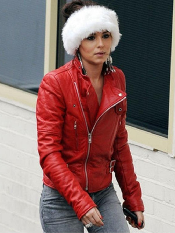 Santa Claus Inspired Cheryl Cole Red Jacket