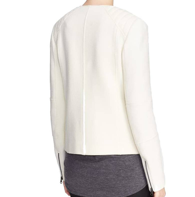 Women's Casual Woven Jacket In White