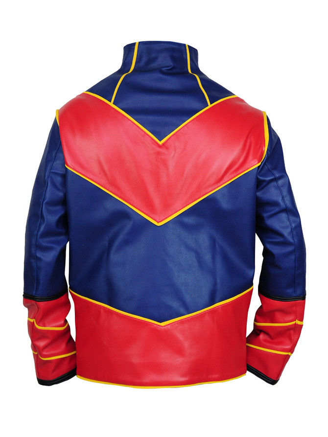 Men’s Kid ‘The Henry Hart’ Danger Multi Color Leather Superhero Jacket