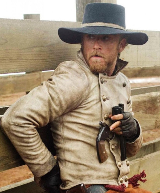 Men’s Dashing Charlie Prince Nostalgic White Leather Jacket