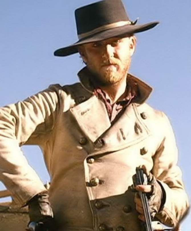 Men’s Dashing Charlie Prince Nostalgic White Leather Jacket