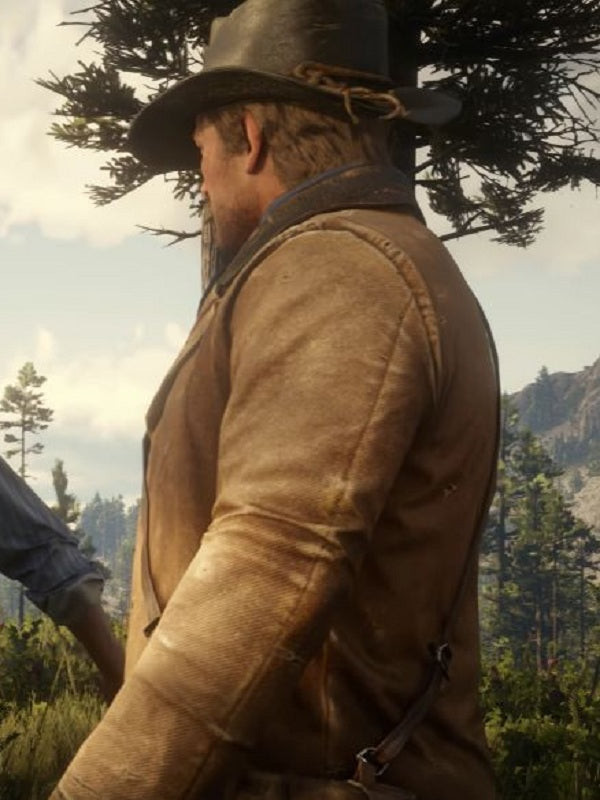 Red Dead Arthur Morgan Redemption 2 Brown Leather Jacket