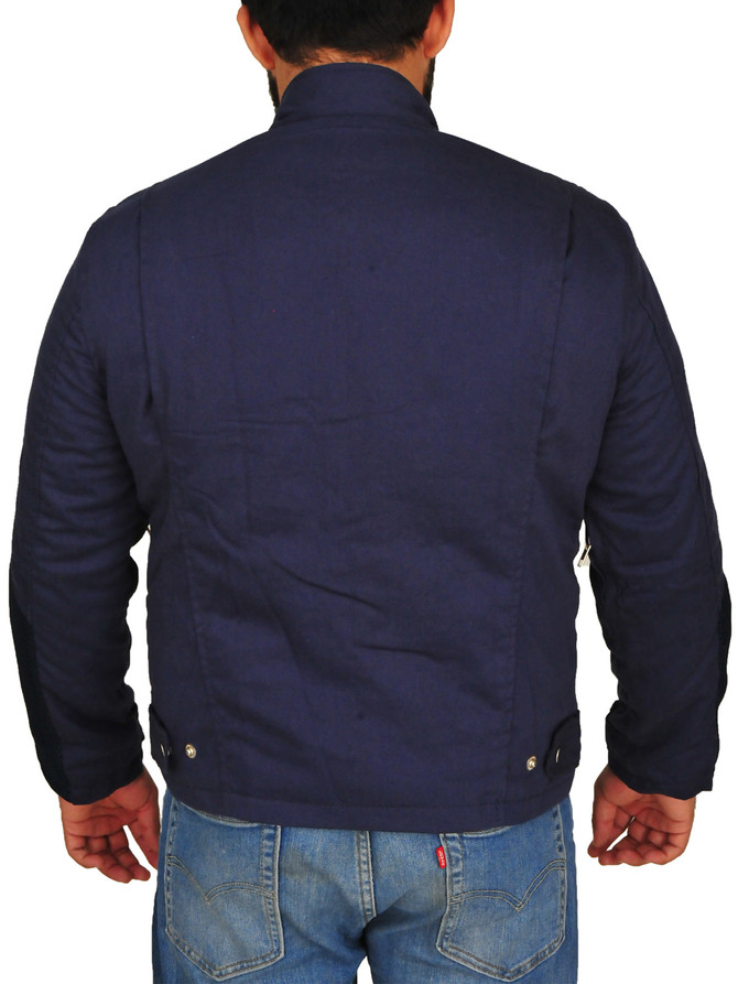 Men’s Chris Evans The Winter Soldier Marvelous Blue Cotton Jacket