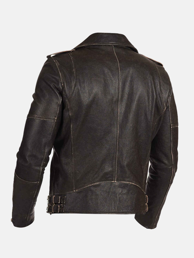 Mens Distressed Vintage Leather Jacket For Men