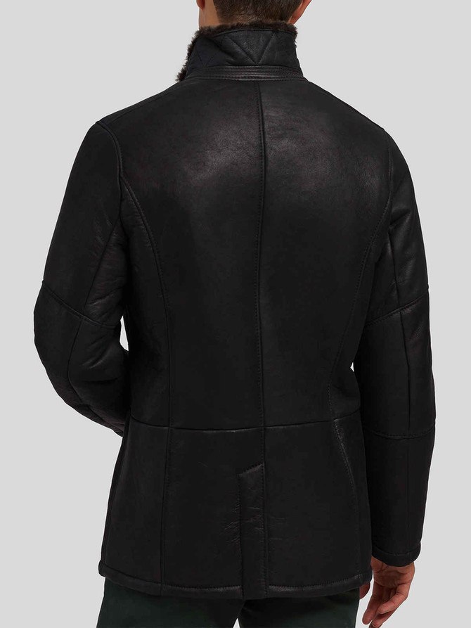 Mens Biker Racer Leather Jacket