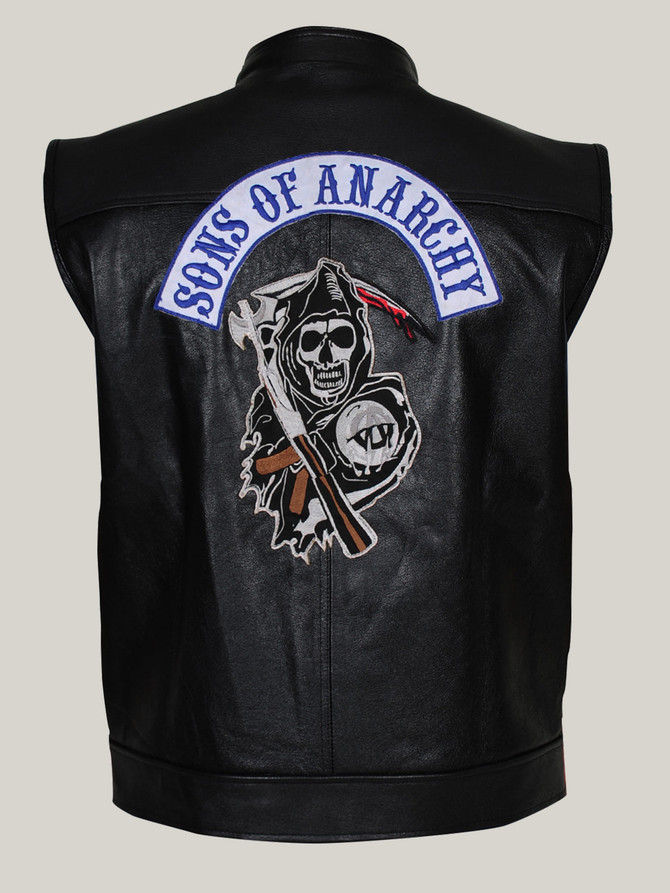 Terrific Bikers Black Leather Vest For Men