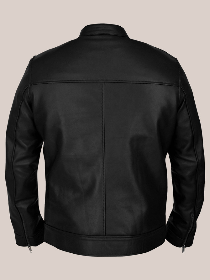 Classical Black Leather Jacket for Men Classical Black Leather Jacket for Men