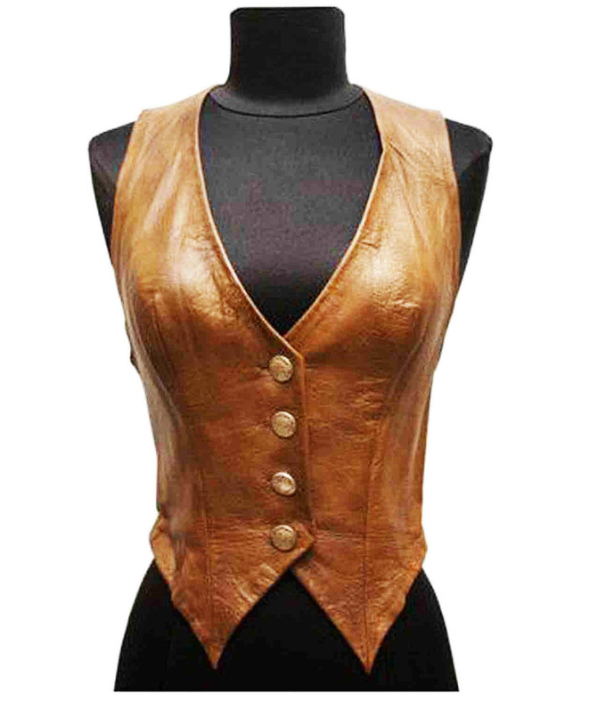 Dukes of Hazzard Daisy Duke Brown Leather Vest