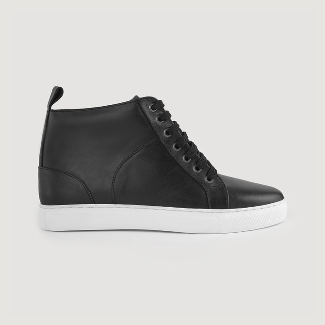 High Top Black Leather Sneakers High Top Black Leather Sneakers