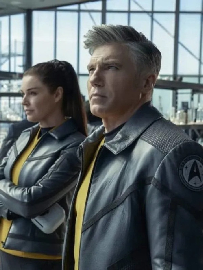 Star Trek Strange New Worlds Leather Jacket Star Trek Strange New Worlds Leather Jacket