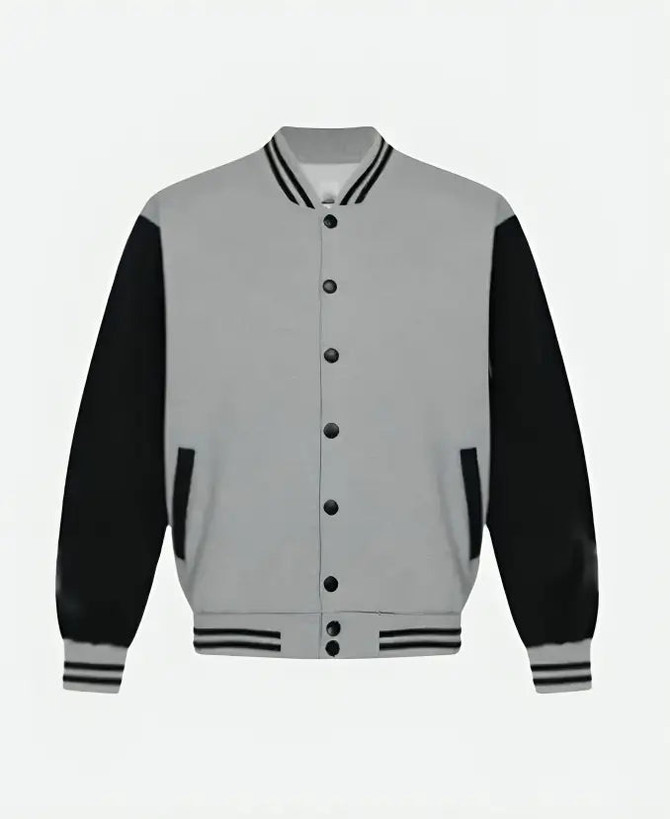 Hellfire Club Grey Varsity Jacket