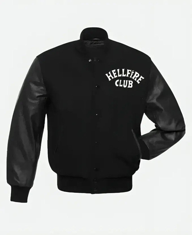 Hellfire Club Black Varsity Jacket