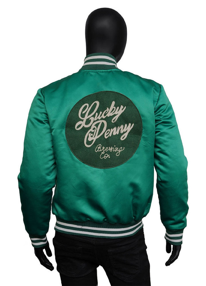 Top mens green Varsity Jacket