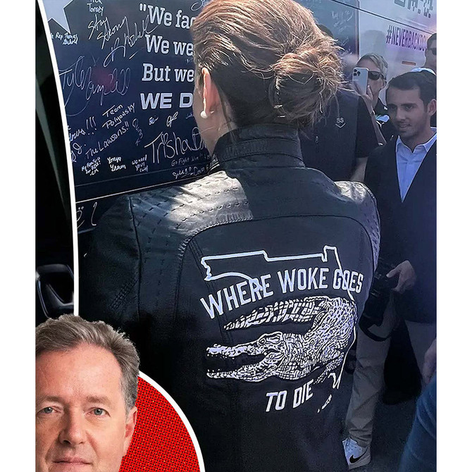 Casey DeSantis Where Woke Goes to Die Leather Jacket