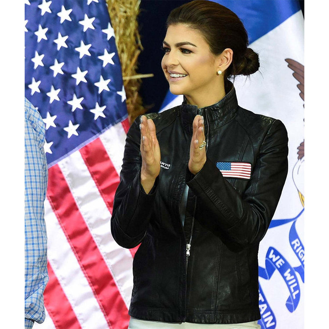 Casey DeSantis Where Woke Goes to Die Leather Jacket