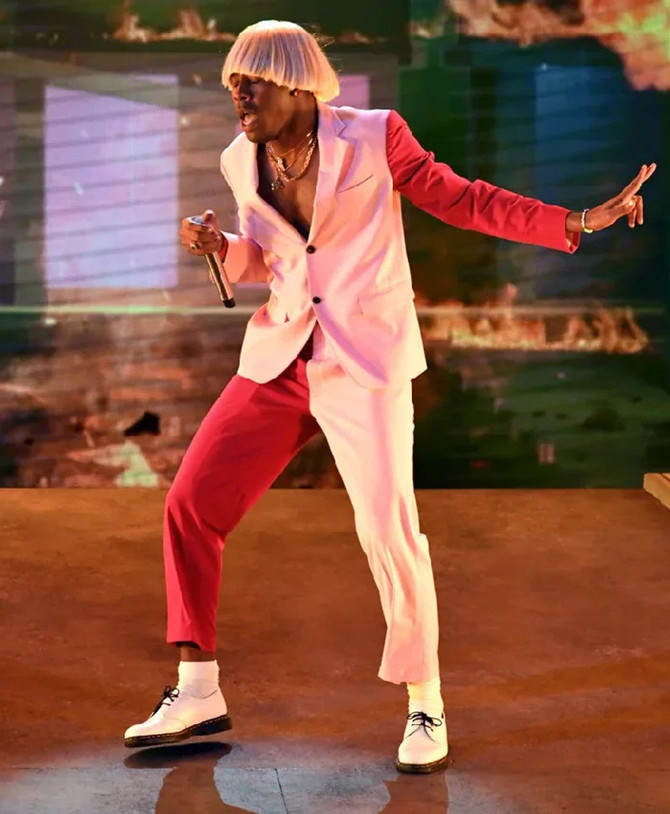 Tyler the Creator Pink Suit
