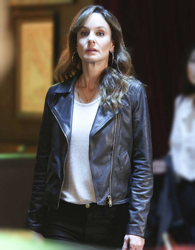 Sarah Wayne The Company You Keep 2023 Black Leather Jacket