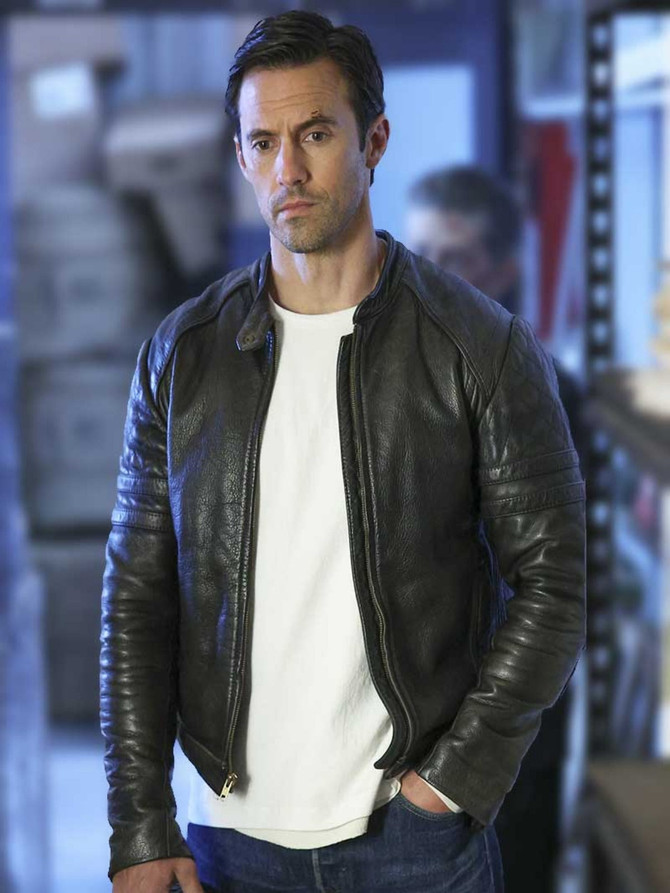 Milo Ventimiglia The Company You Keep 2023 Black Leather Jacket