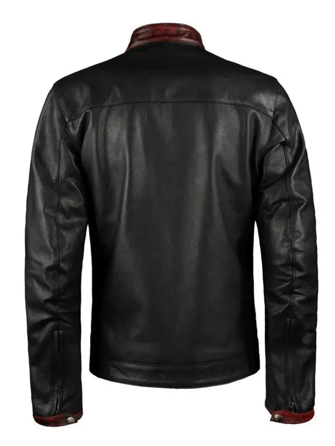 Batman Dark Knight Black Leather Jacket