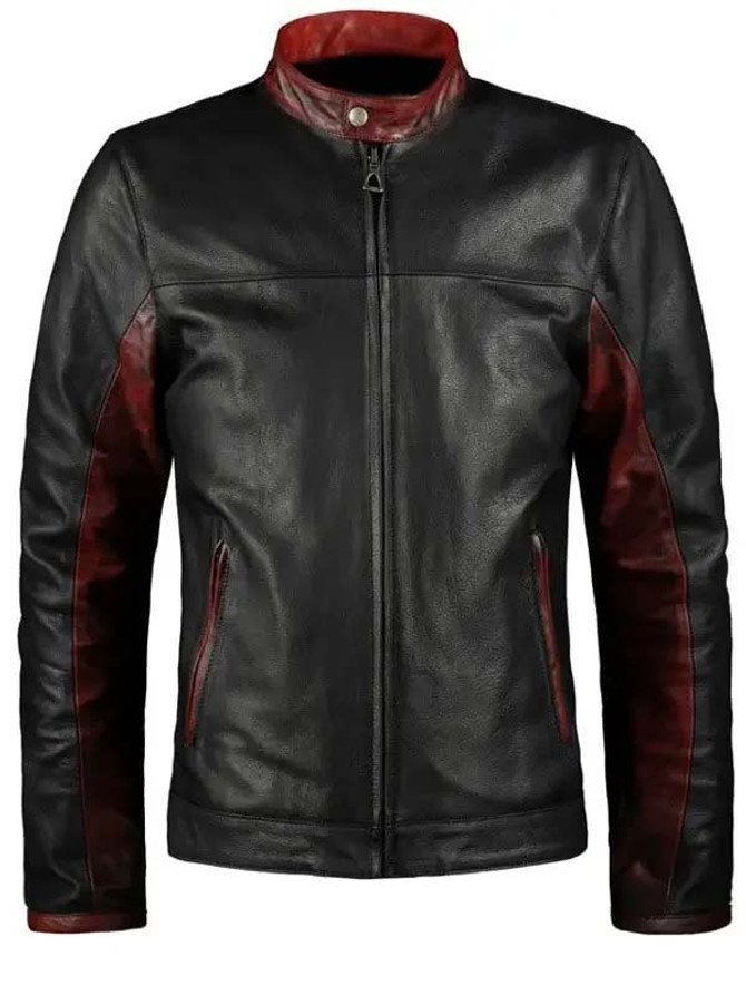 Batman Dark Knight Black Leather Jacket