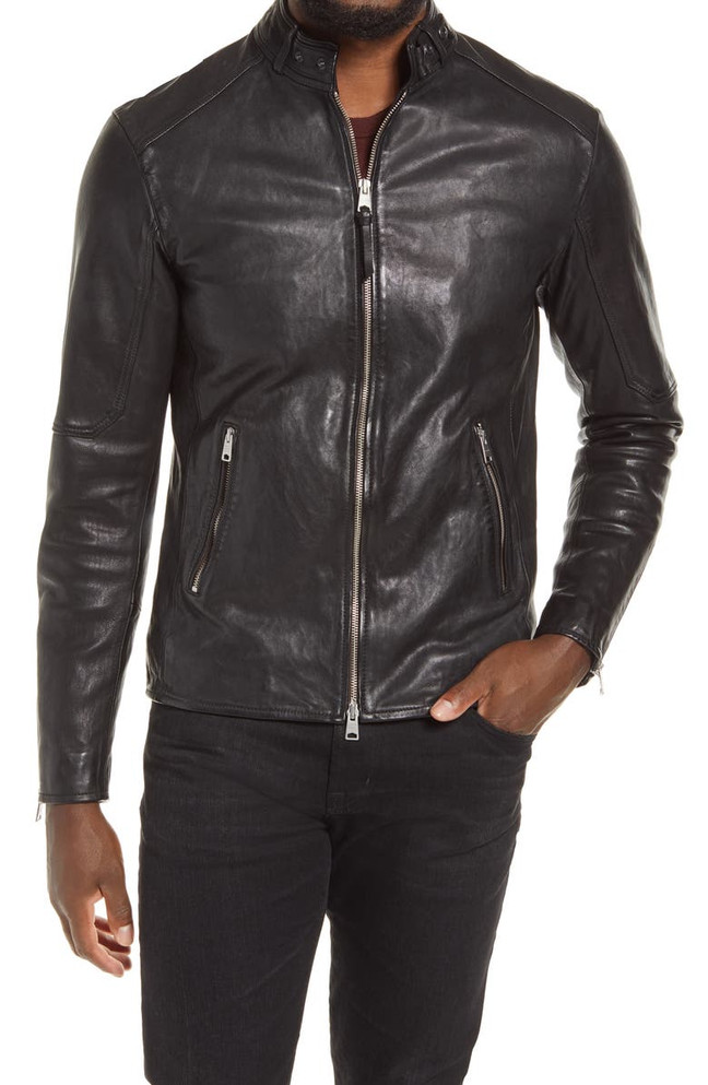 Mens Slim Fit Motorcycle Jacket