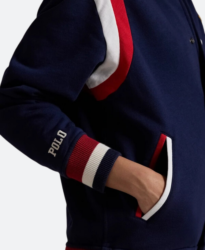 Olympic Team USA Blue Baseball Jacket Olympic Team USA Blue Baseball Jacket