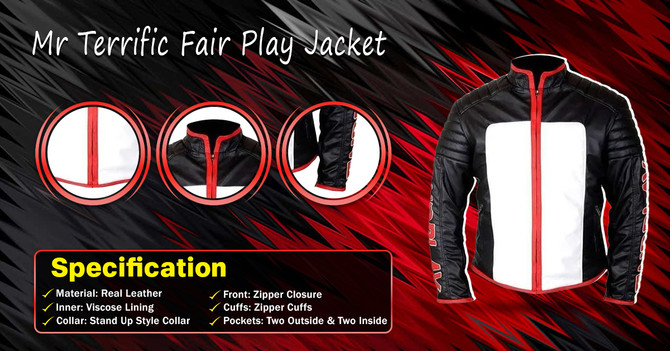 Mr Terrific Fair Play Leather Jacket Mr Terrific Fair Play Leather Jacket