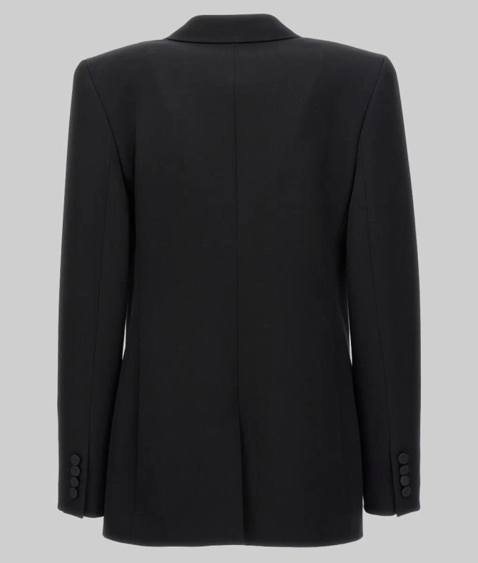 Selena Gomez Double Breasted Black Blazer 1 Selena Gomez Double Breasted Black Blazer 1