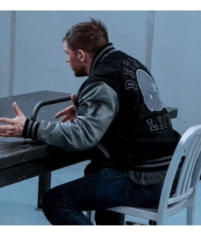 Eddie Brock Venom 2 Detroit Lions Varsity Jacket Eddie Brock Venom 2 Detroit Lions Varsity Jacket