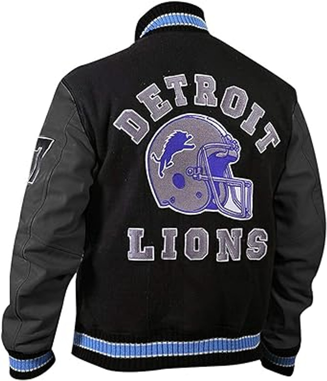 Eddie Brock Venom 2 Detroit Lions Varsity Jacket Eddie Brock Venom 2 Detroit Lions Varsity Jacket
