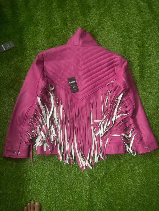 Garrett Garrison A Minecraft 2025 Leather pink Jacket
