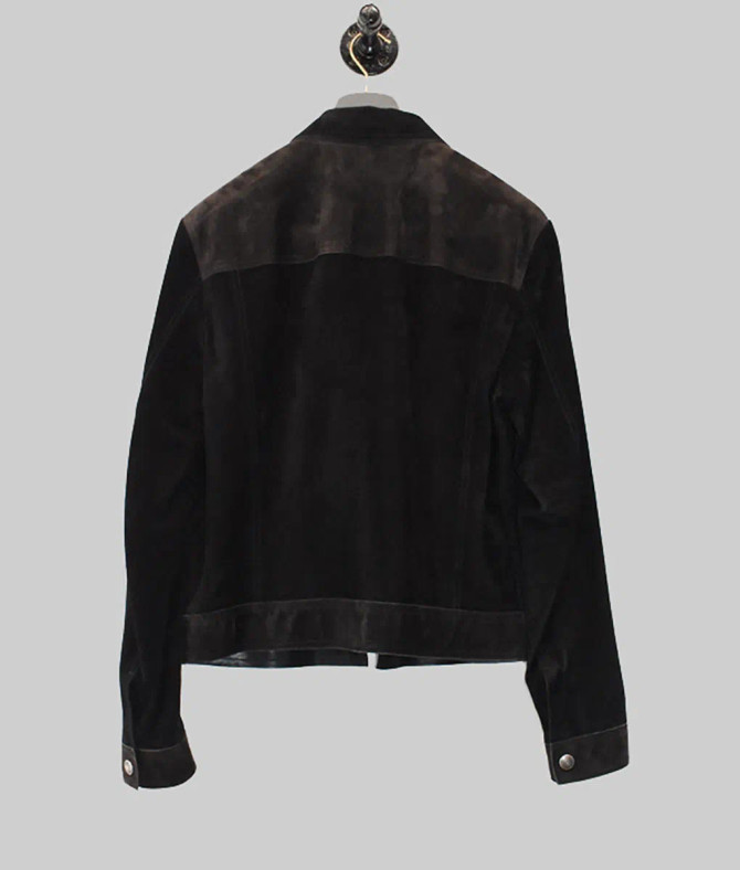 F1 Grand Prix Brad Pitt Black Suede Jacket 3 F1 Grand Prix Brad Pitt Black Suede Jacket 3