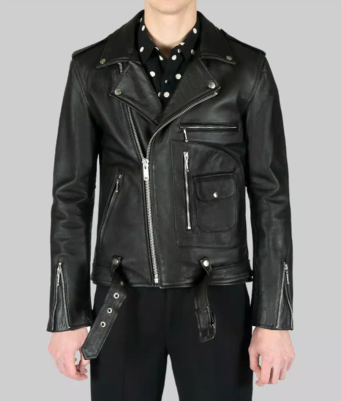 Kid Rock RNC Convention Black Biker Leather Jacket 5