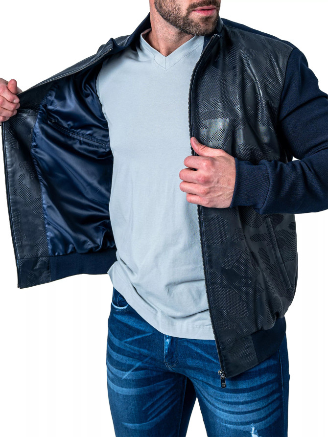 Maceoo Leather Map Jacket Maceoo Leather Map Jacket