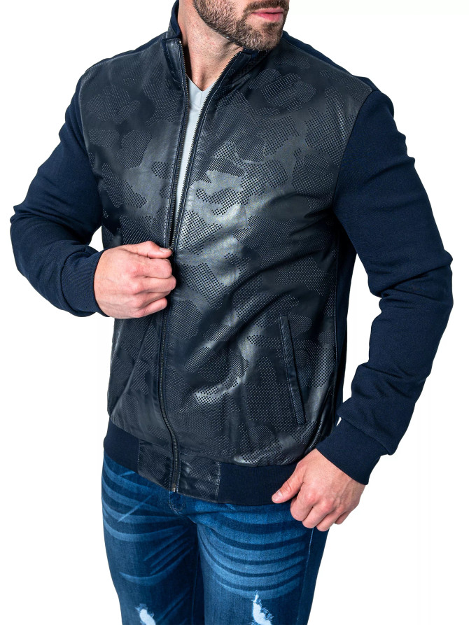 Maceoo Leather Map Jacket Maceoo Leather Map Jacket
