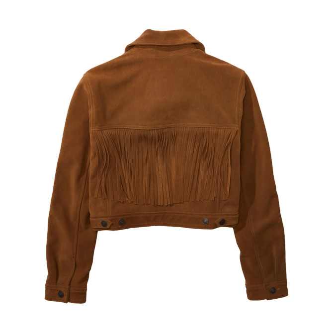 Virgin River S06 Kaia Bryant Fringe brown Jacket Virgin River S06 Kaia Bryant Fringe brown Jacket
