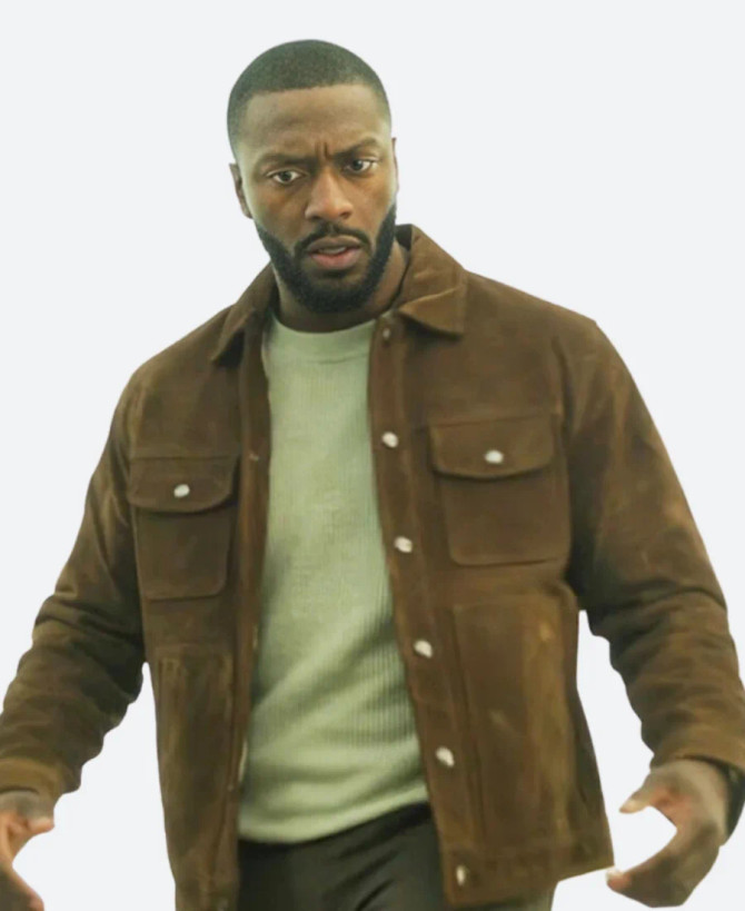 Aldis Hodge Detective Alex Cross Suede Leather Jacket Actor